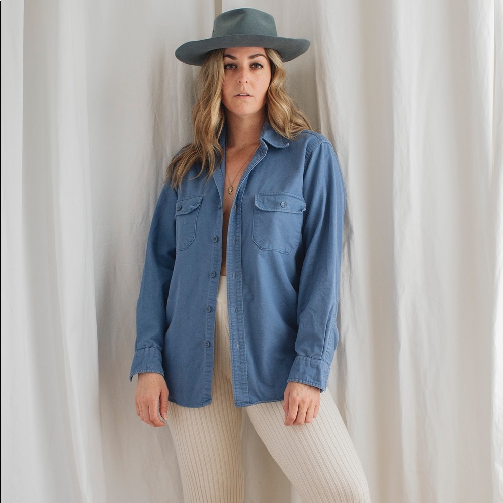 Vintage LL BEAN cotton button down shirt